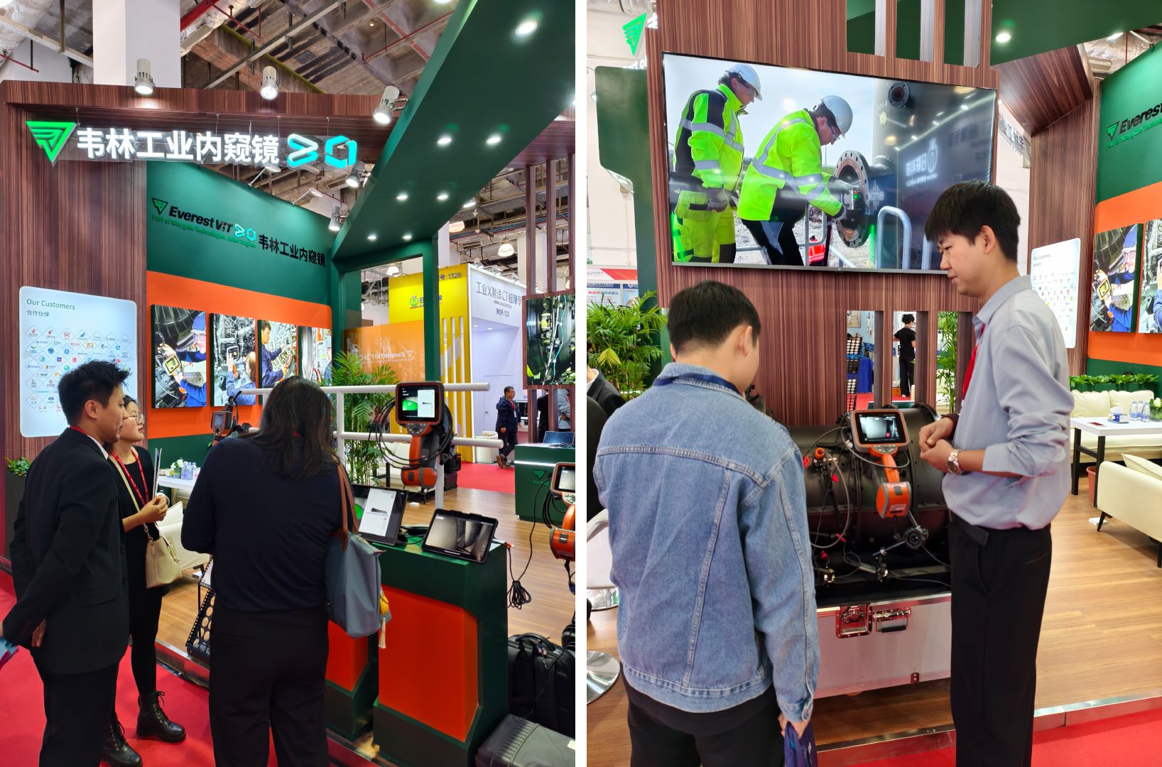 韦林工业内窥镜展位吸引大批观众驻足体验